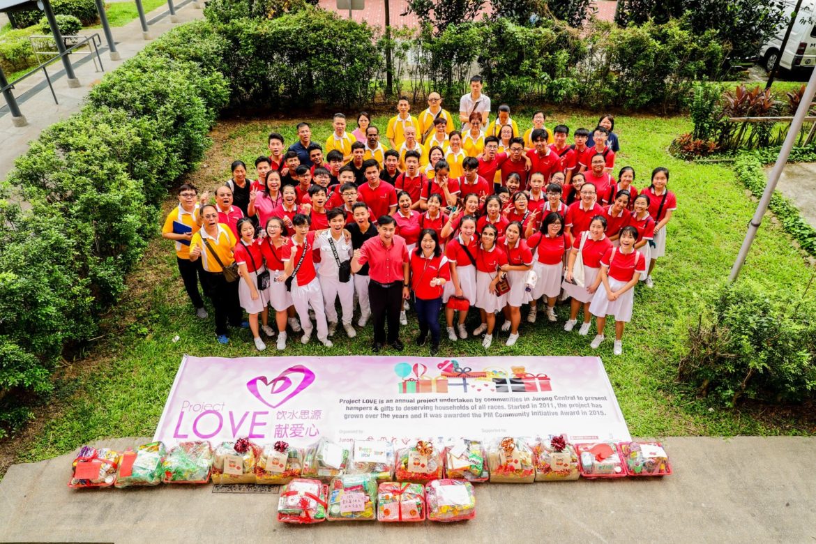 Spreading love through charity food drive