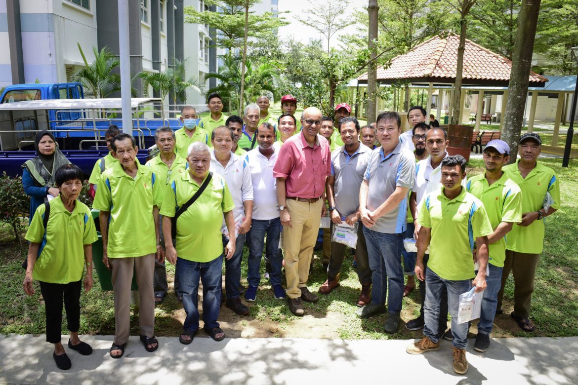 Appreciating the efforts of cleaning personnel