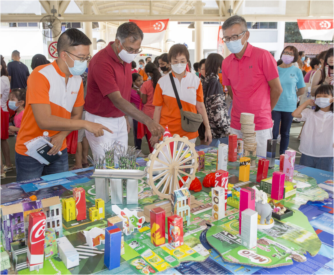Woodworking activity_13 Bukit Batok Woodcarving Interest Group Creates Modern Artworks Using Discarded Wood